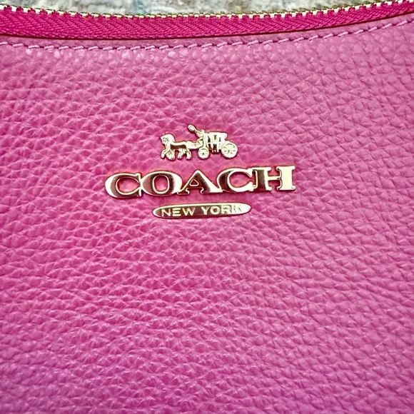 COACH Teri Shoulder Bag with Bow Charm - Pink - Picture 5 of 12